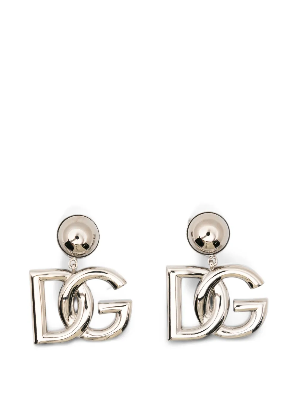 Dolce & Gabbana DG-logo drop earrings - Argent Dolce & Gabbana DG-logo drop earrings - Argent