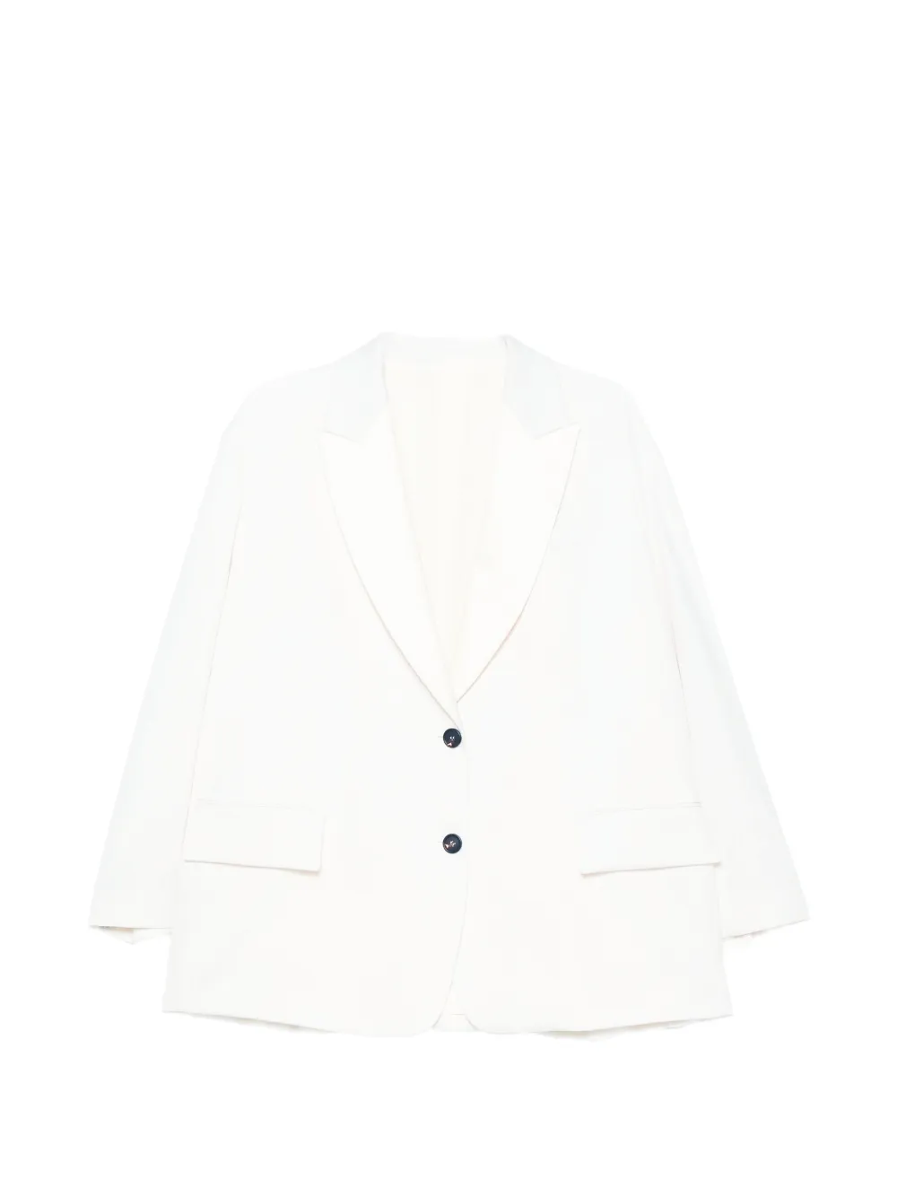 Brunello Cucinelli peak-lapel single-breasted jacket - Neutrals