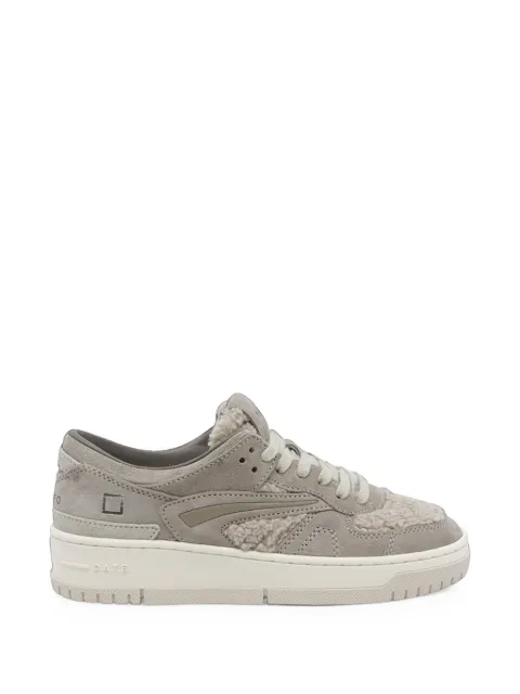 D.A.T.E. Torneo shearling-panel sneakers