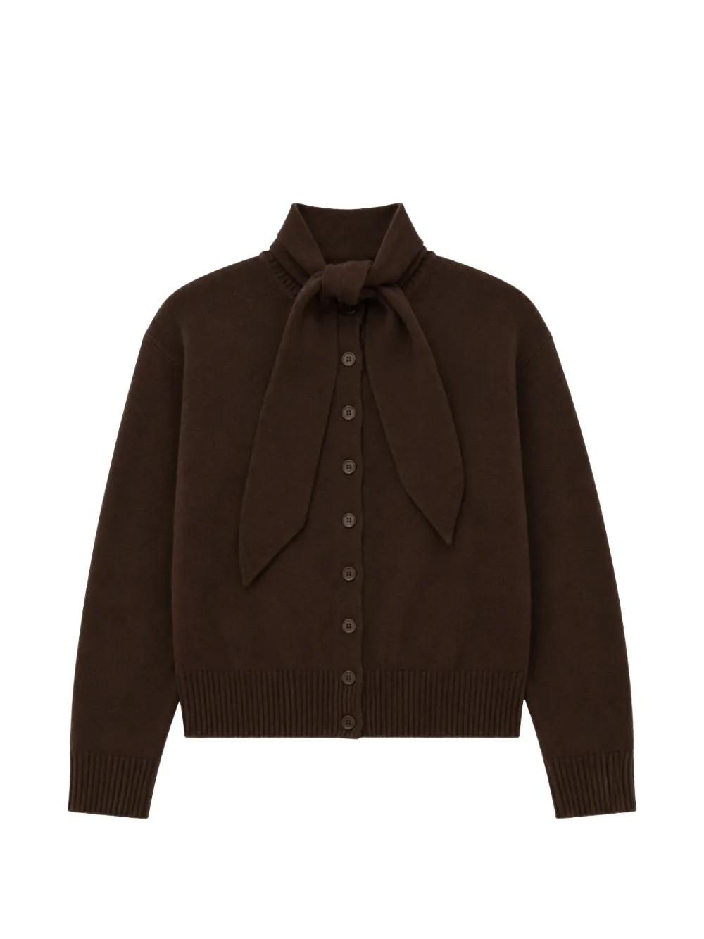 Chinti & Parker Vest met gestrikte hals en knopen Bruin