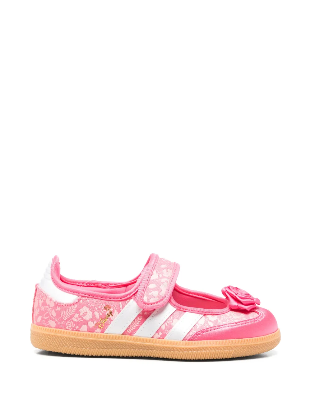 adidas Kids Samba Jane C touch-strap ballet flats - Rosa