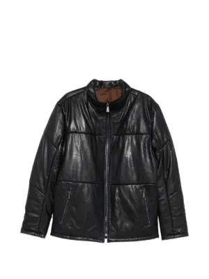Neighborhood Leather Sports Jacket | Black | FARFETCH