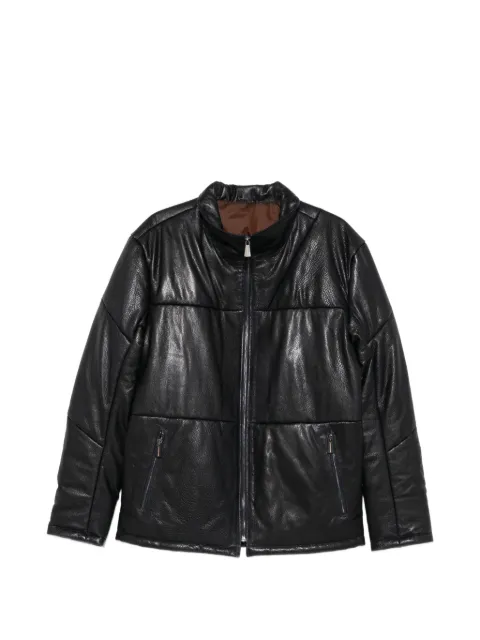 SERGIO MORETTI FIRENZE quilted leather jacket