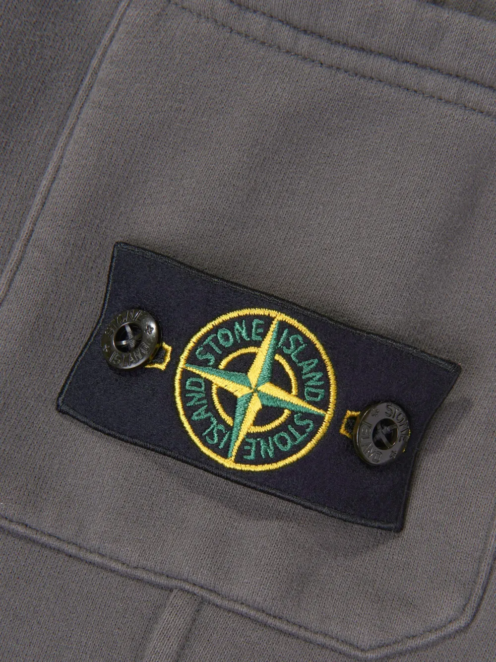 Stone Island Junior Trainingsbroek met logopatch Grijs