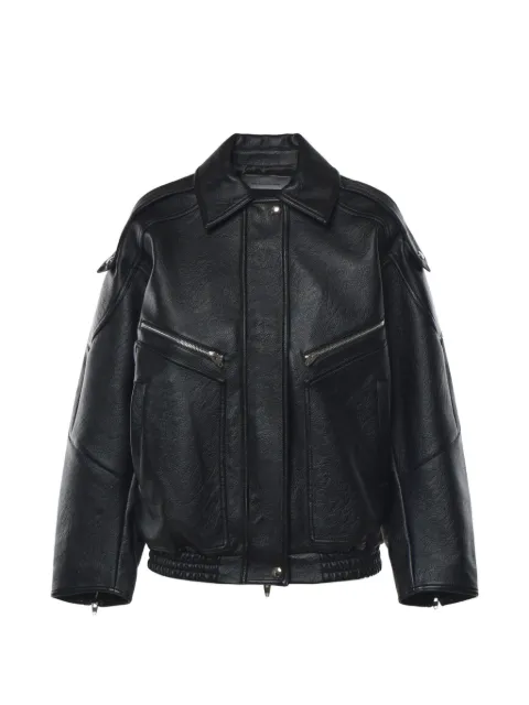 The Frankie Shop Hudson faux-leather zip-up jacket