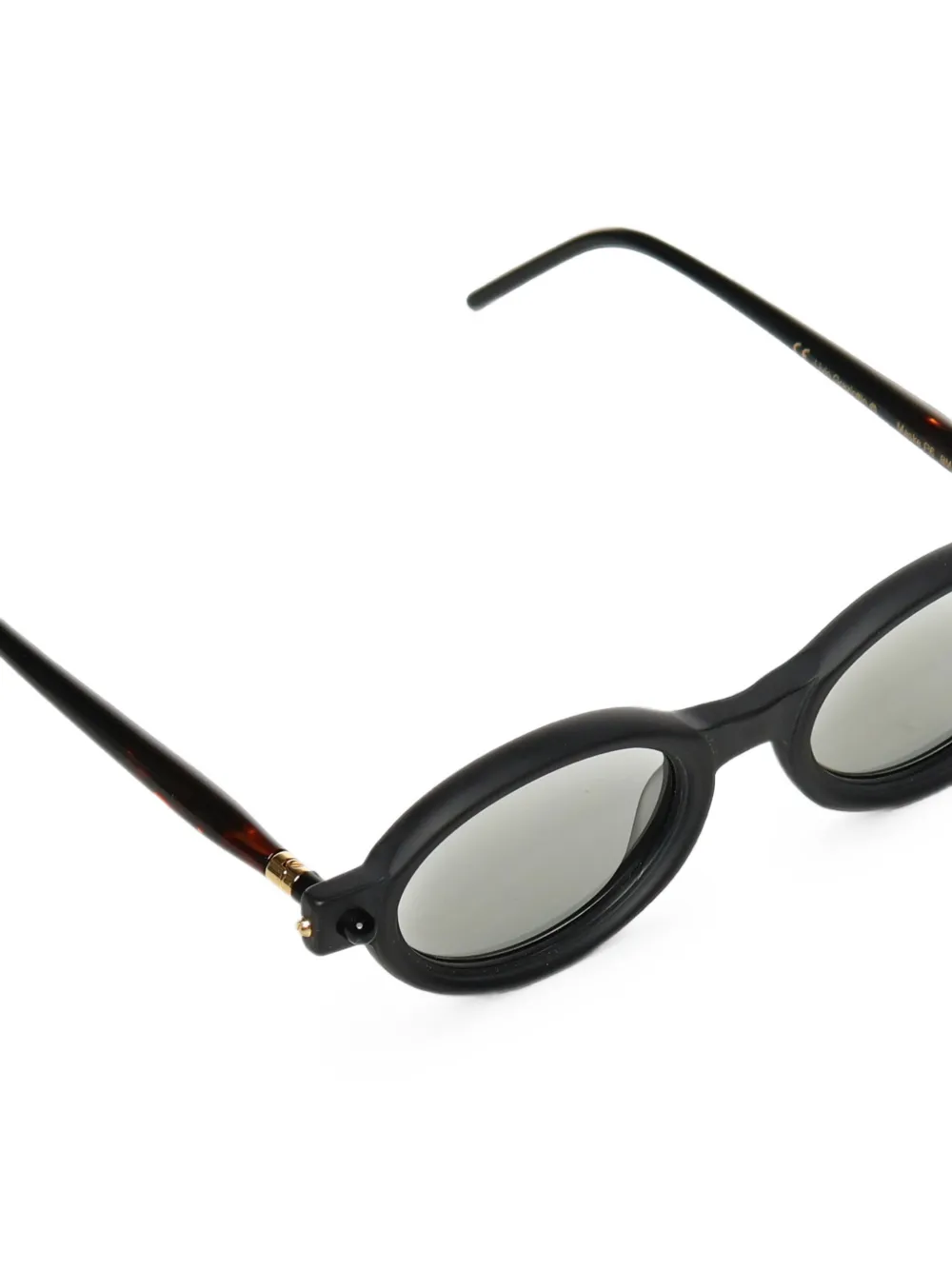 Kuboraum P6 zonnebril met rond montuur Zwart