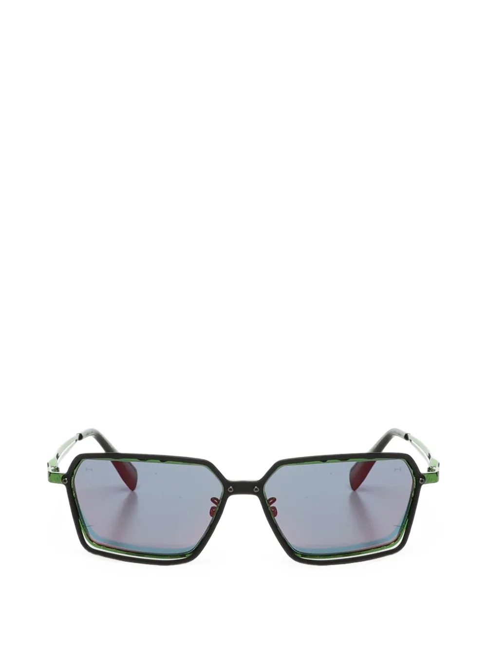 Kuboraum H15 geometric-frame sunglasses - Nero
