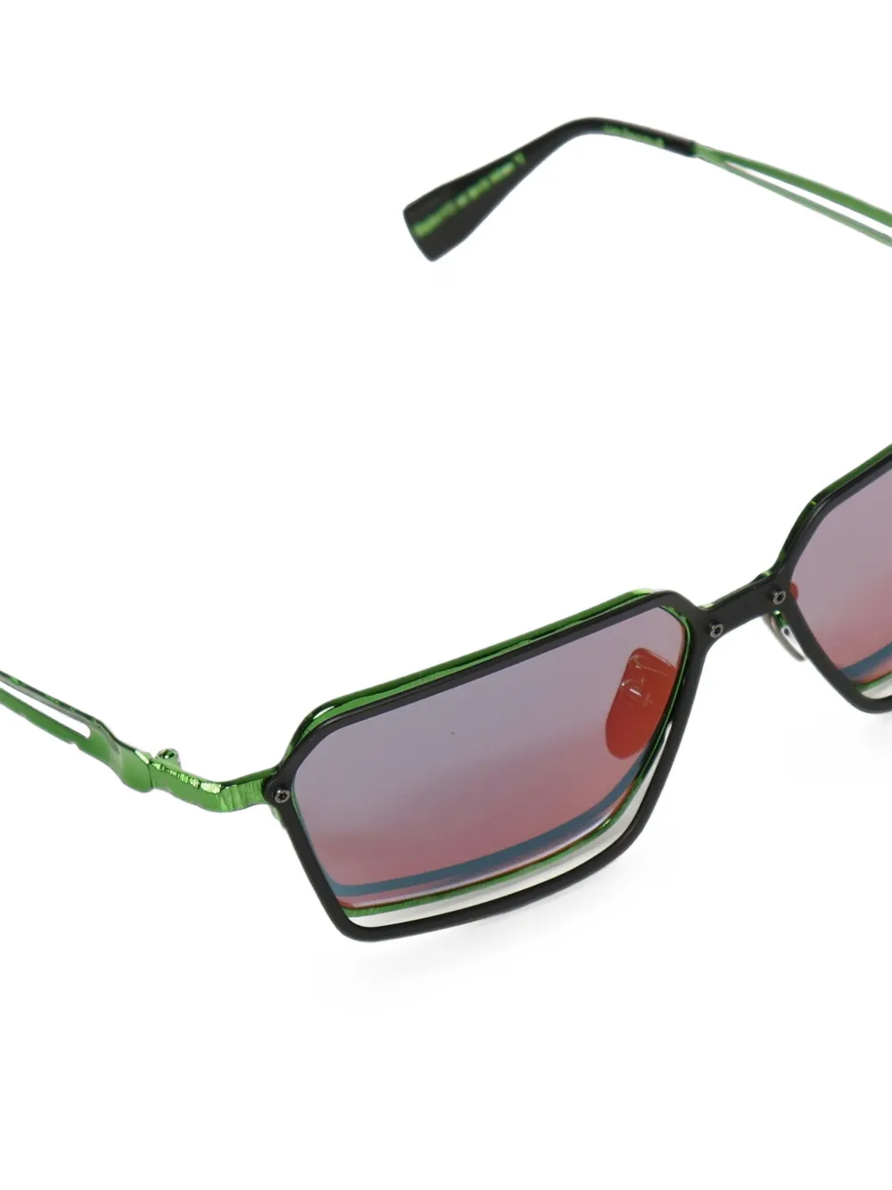 Kuboraum H15 zonnebril met geometrisch montuur Zwart