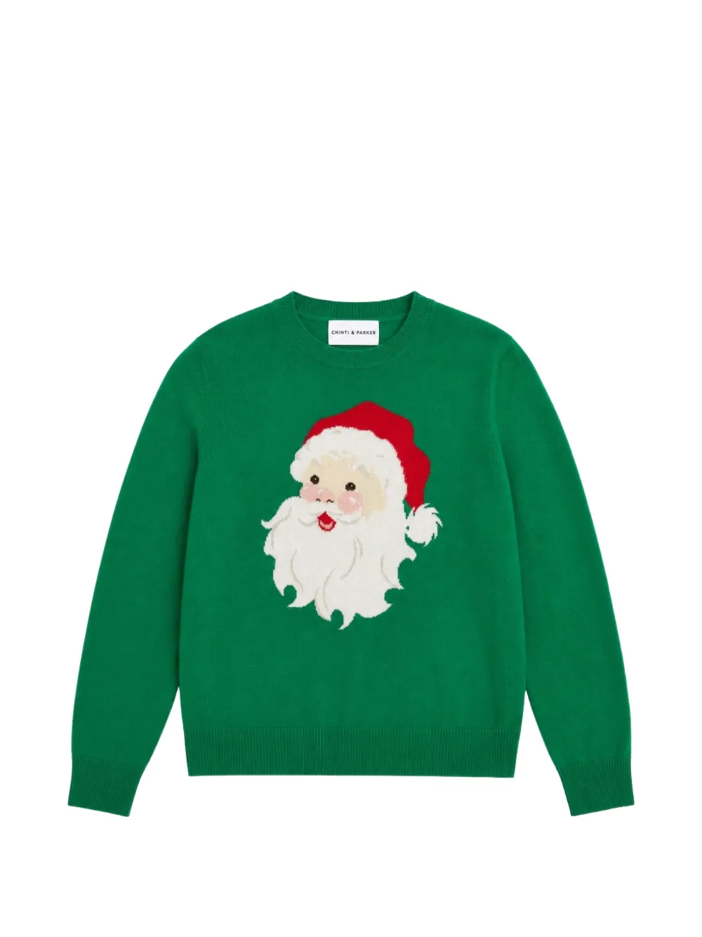 Chinti & Parker Santa Claus intarsia-knit sweater