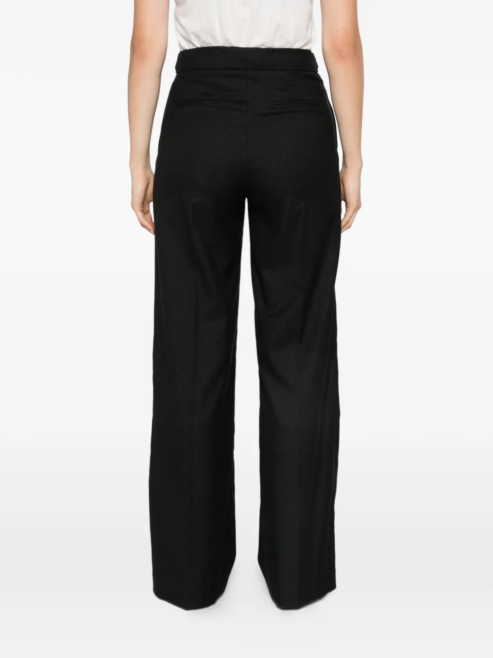 TWINSET Broek met wijde pijpen Zwart