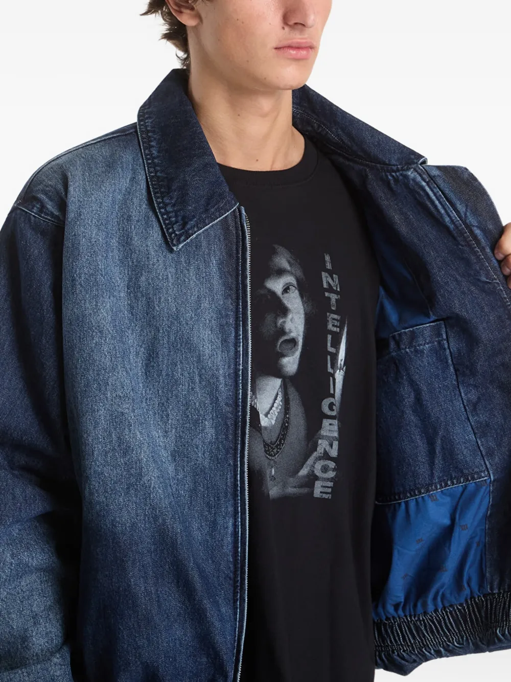 MISBHV Austin Grime bomberjack Blauw