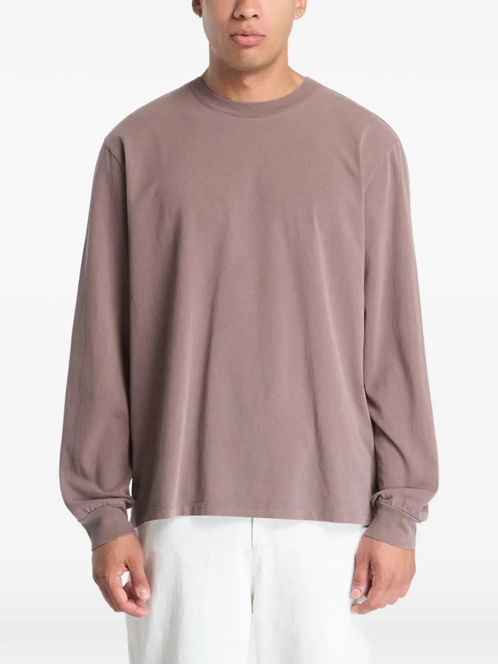 A.P.C. T-shirt met lange mouwen Bruin