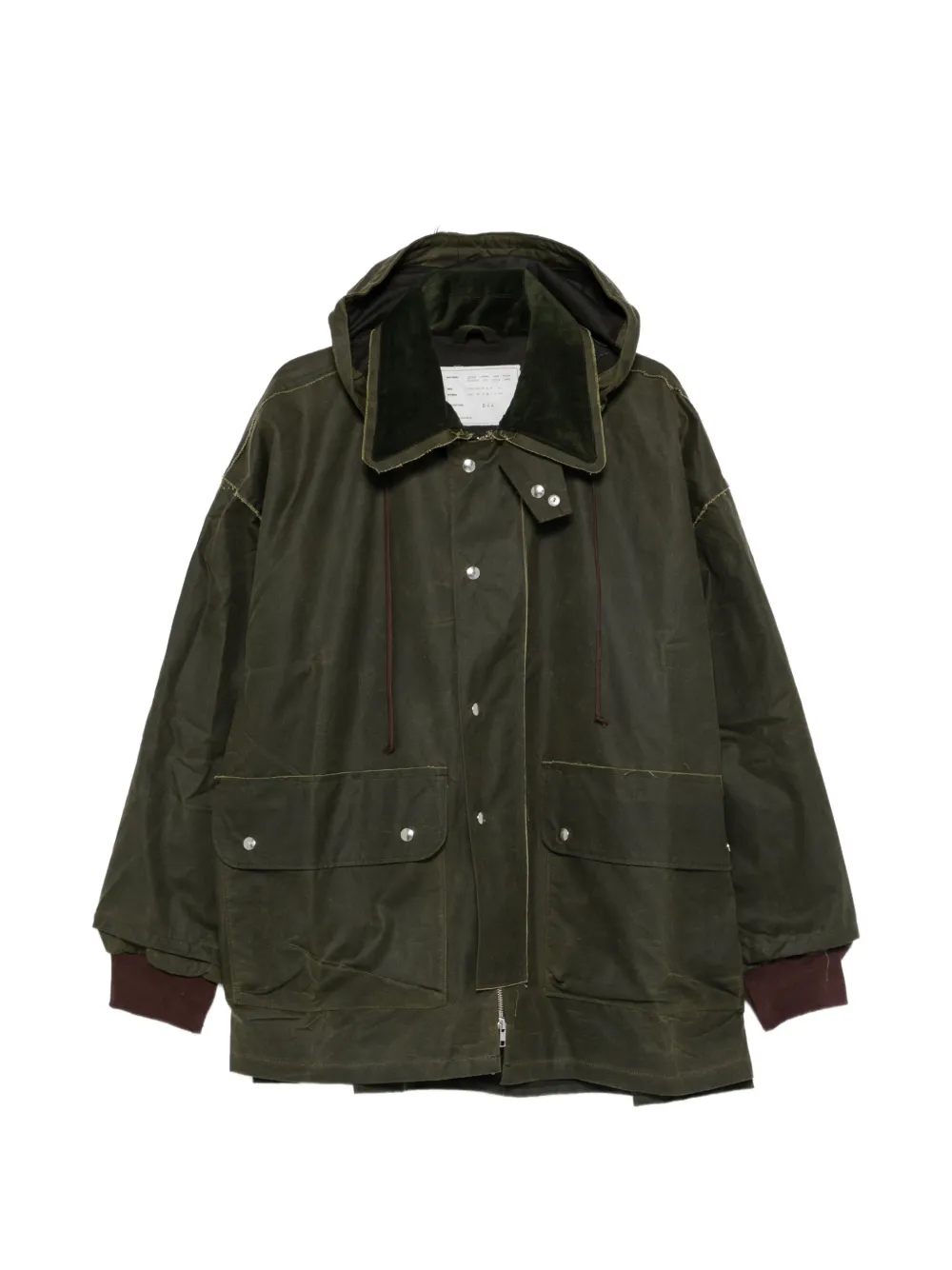 Camiel Fortgens flap-pockets coat Groen