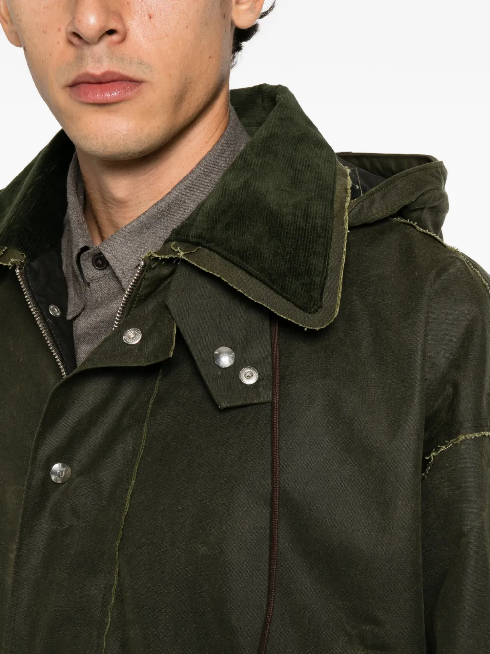 Camiel Fortgens flap-pockets coat Groen