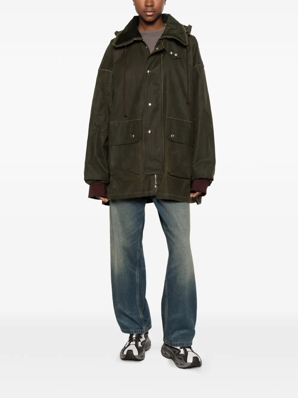 Camiel Fortgens flap-pockets coat Groen