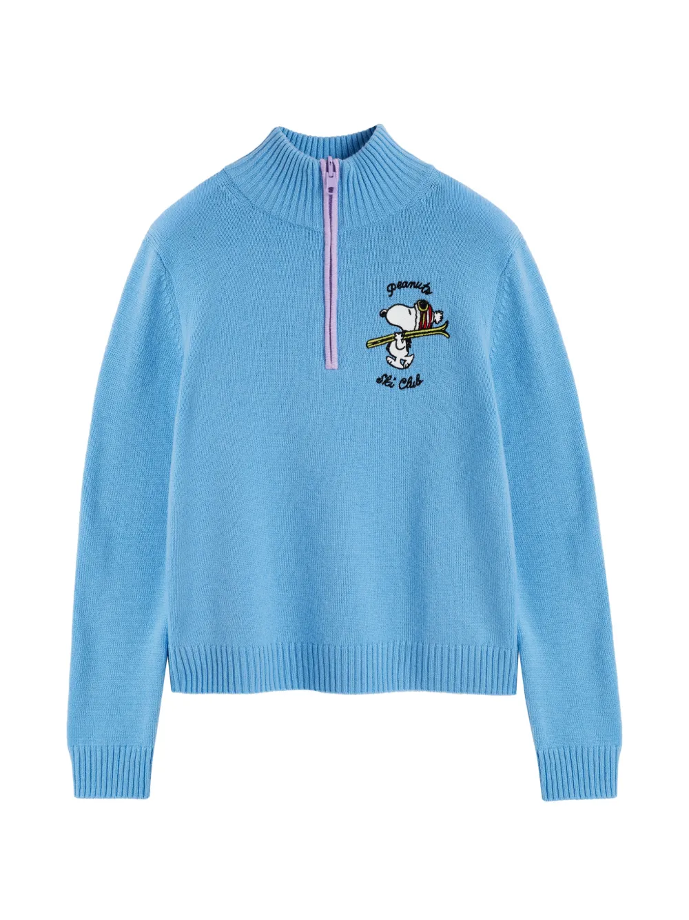 Chinti & Parker Snoopy quarter-zip sweater