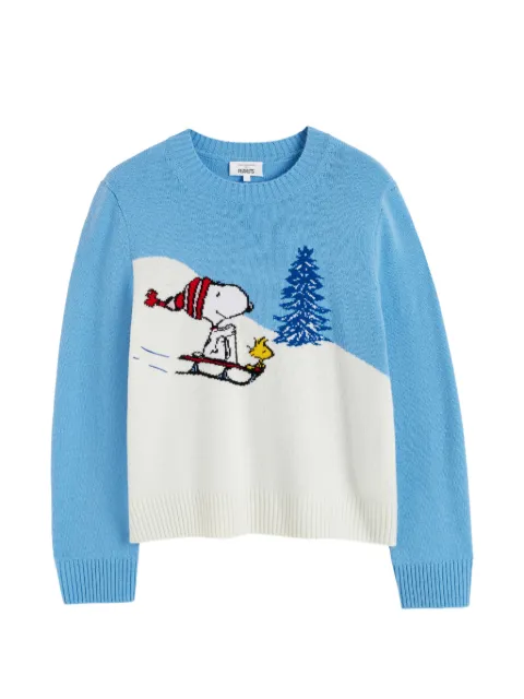 Chinti & Parker Snoopy-intarsia sweater