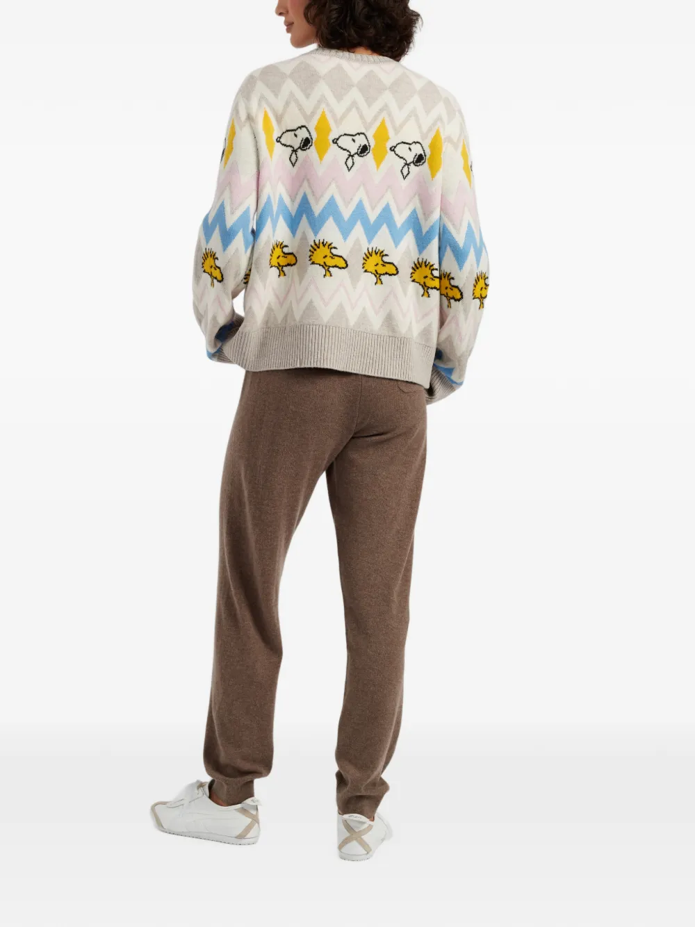 Chinti & Parker Snoopy Fair Isle vest Beige