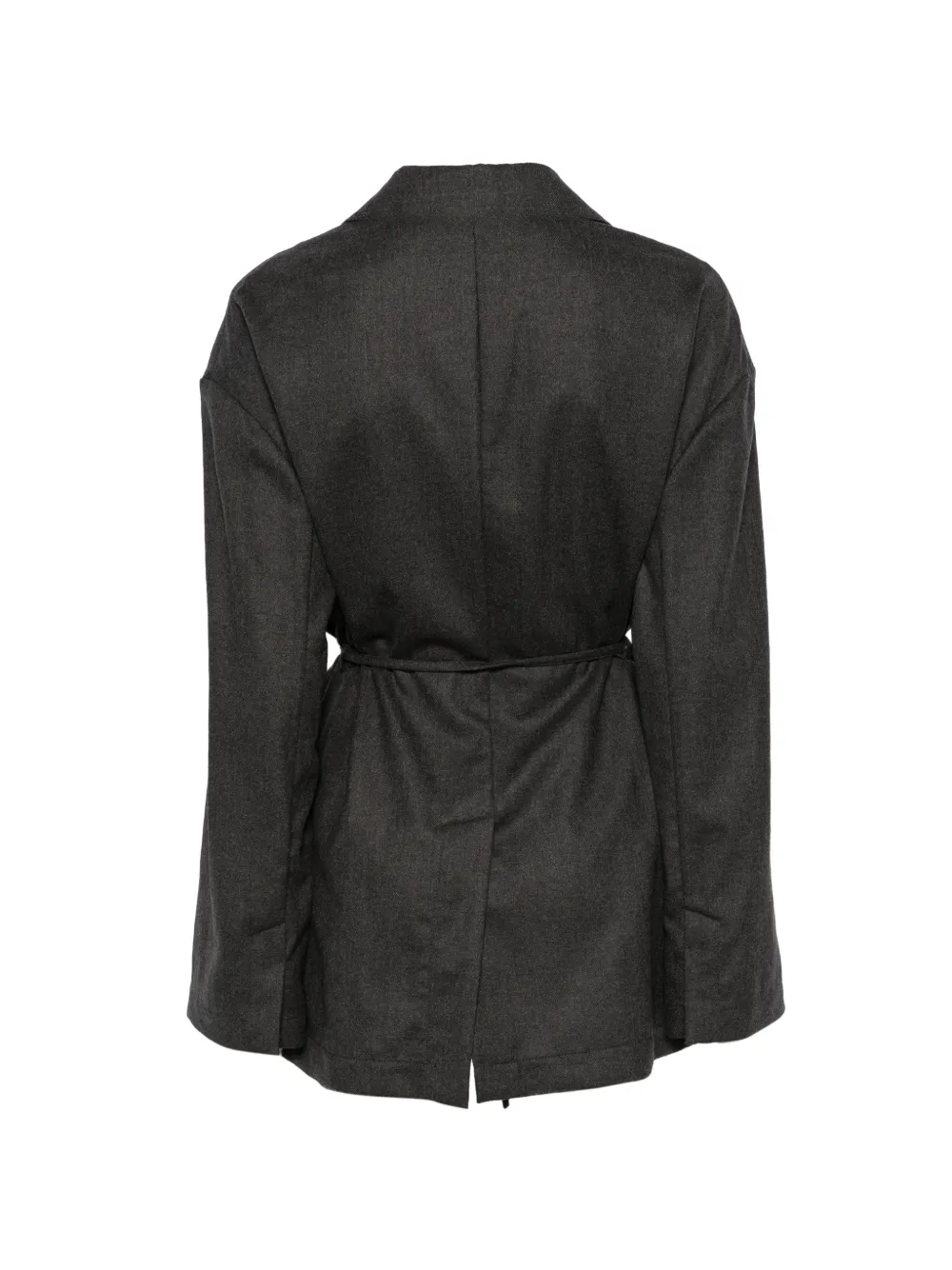 Brunello Cucinelli long-sleeve belted blazer Grijs