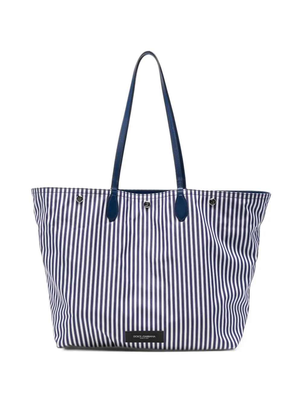 Dolce & Gabbana vertical-stripe tote bag - Blau
