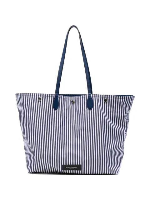 Dolce & Gabbana Essenza poplin shopping bag