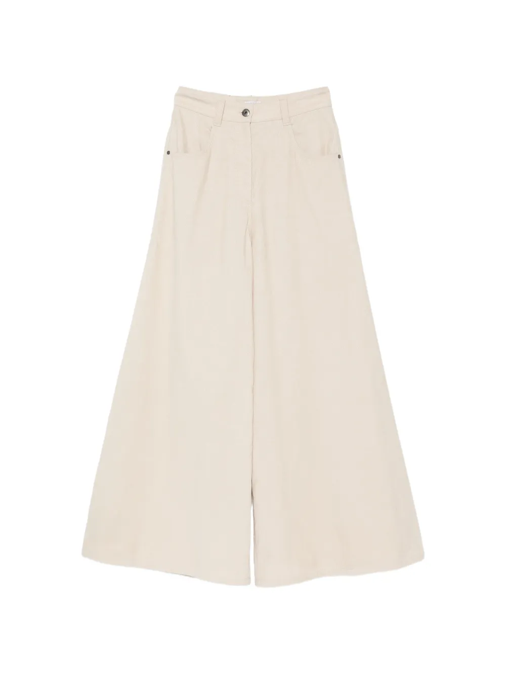 Brunello Cucinelli wide-leg corduroy trousers Beige