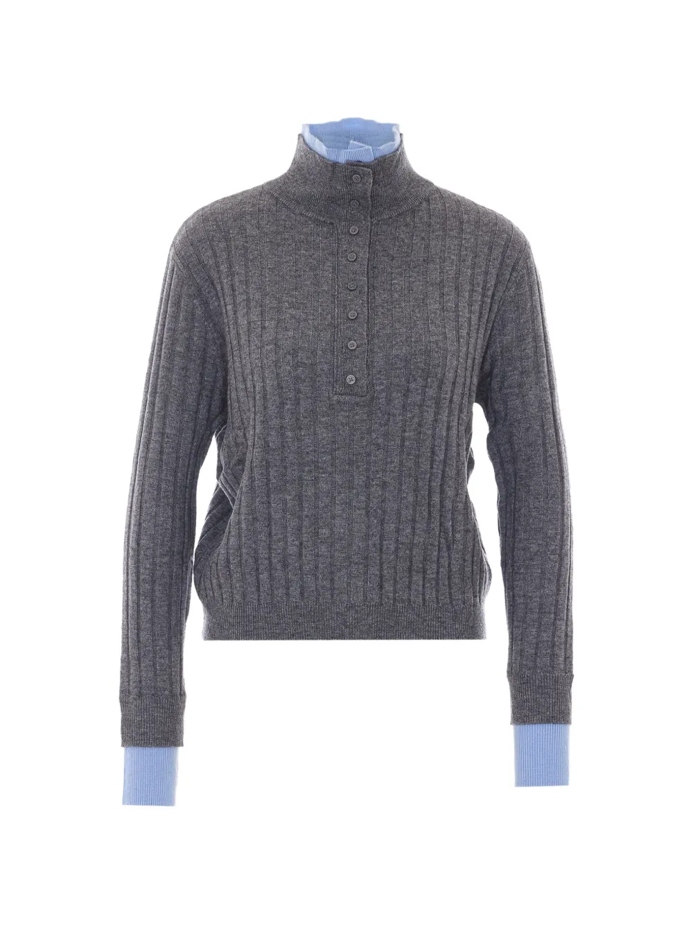 Ele ribbed-knit button-up sweater