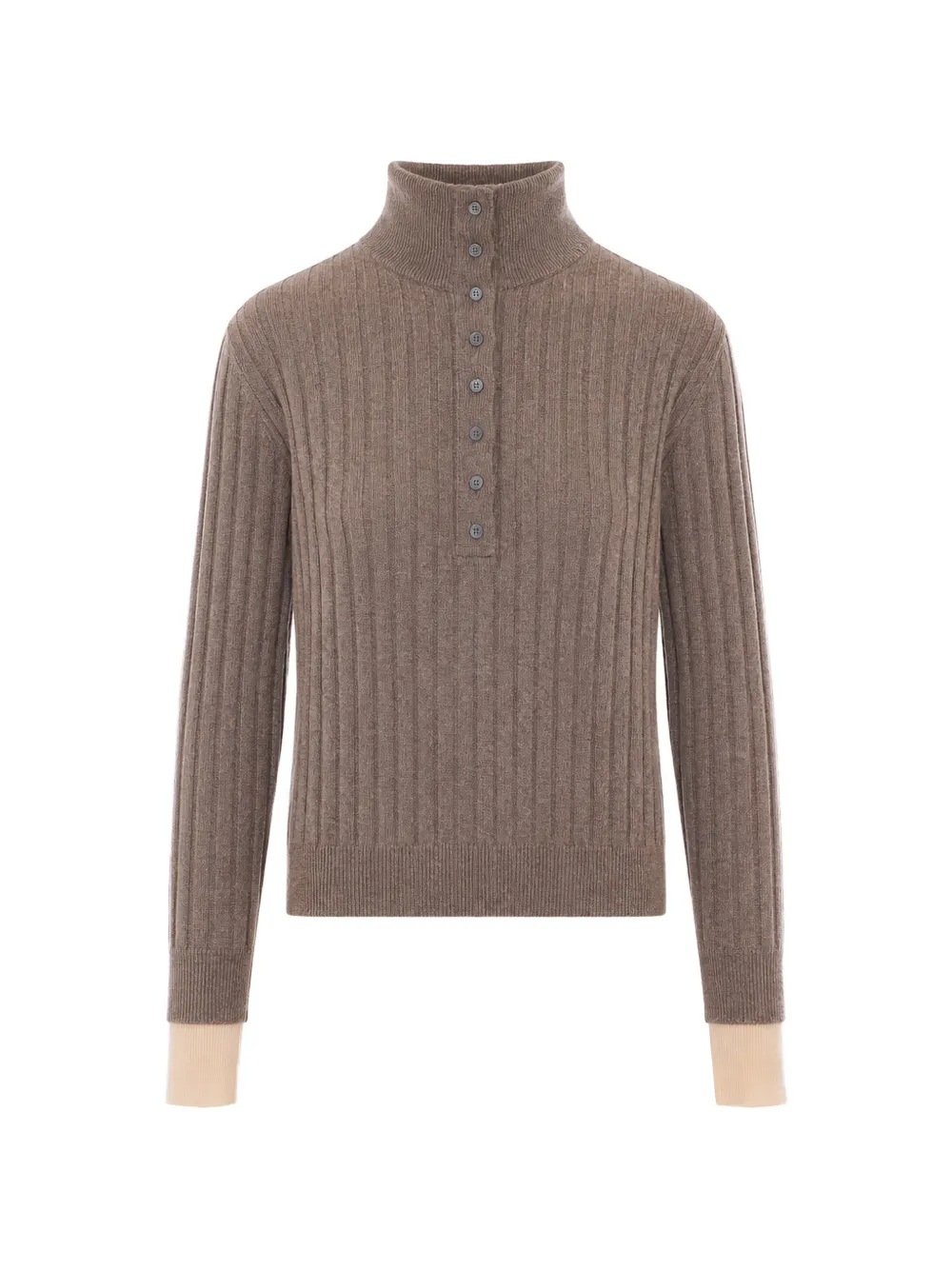 Eleh ribbed-knit button-up sweater