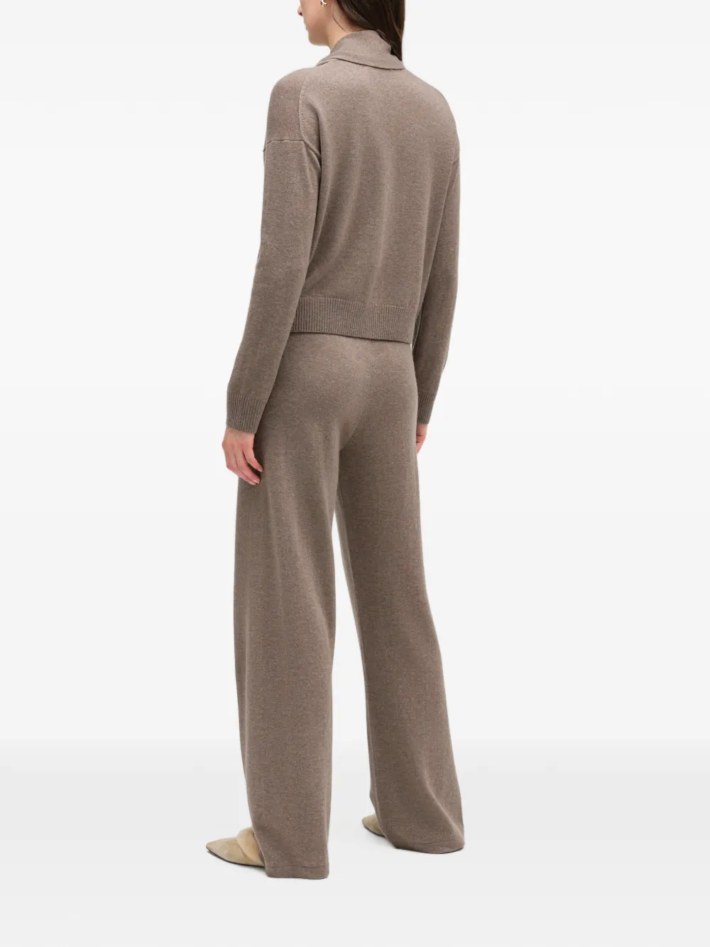 Chinti & Parker Vest met gestrikte hals en knopen Bruin