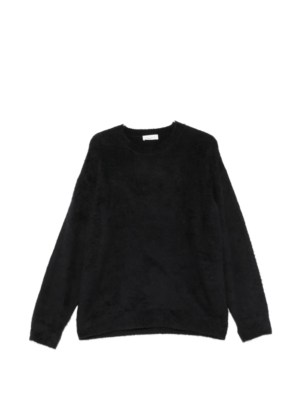 Roberto Collina brushed-knit crew-neck sweater - Schwarz