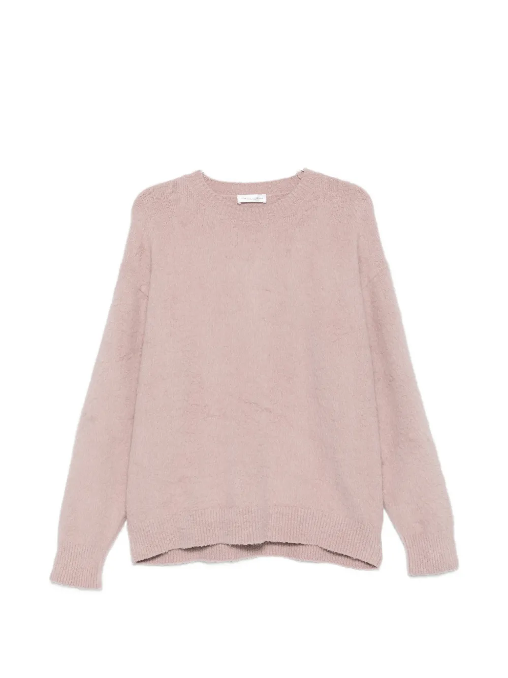 Roberto Collina brushed crew-neck sweater - Rosa