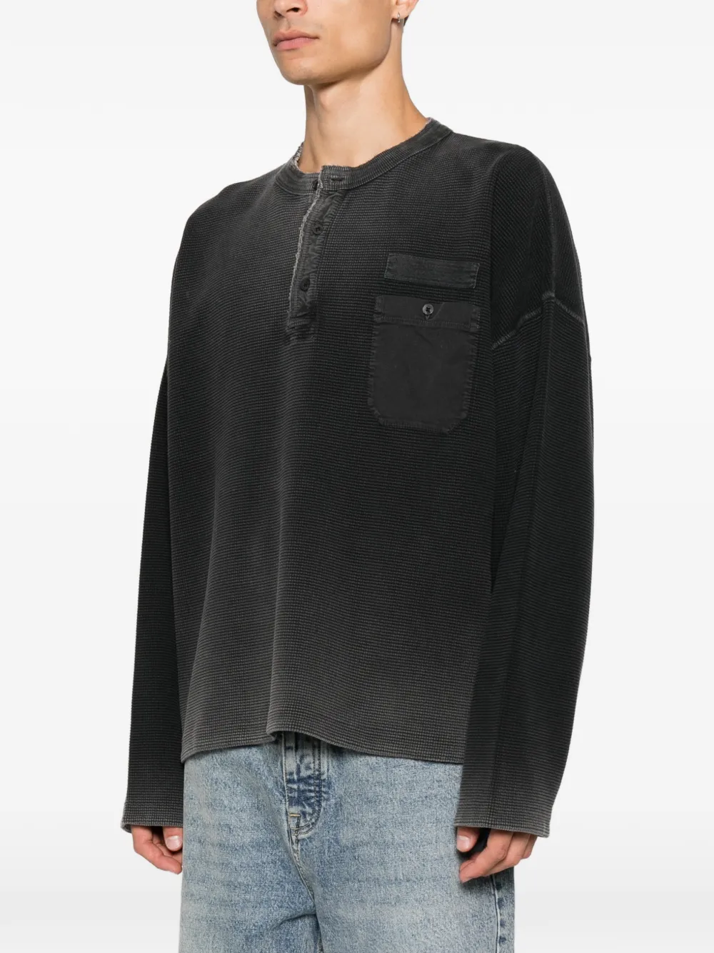 Represent Gebreide sweater Zwart