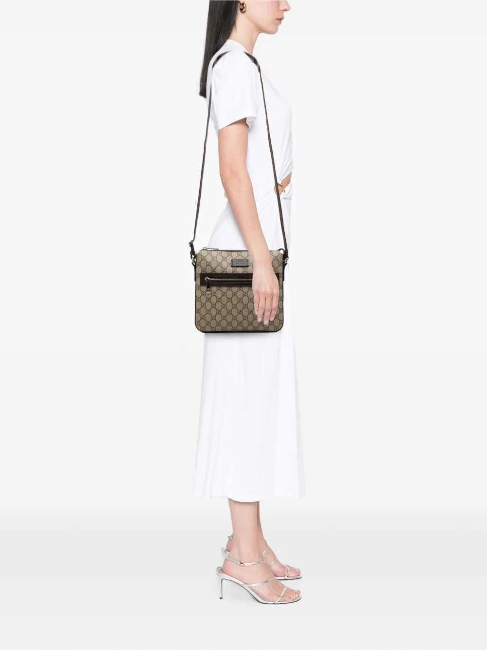 Gucci Pre-Owned 2000-2015 GG Supreme crossbodytas Beige