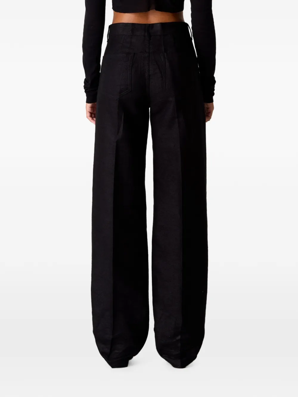 Rick Owens Geth jeans met wijde pijpen Zwart