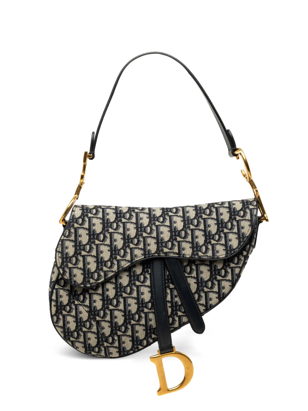 Christian Dior Pre-Owned 2019 Oblique Schultertasche aus Canvas - Blau