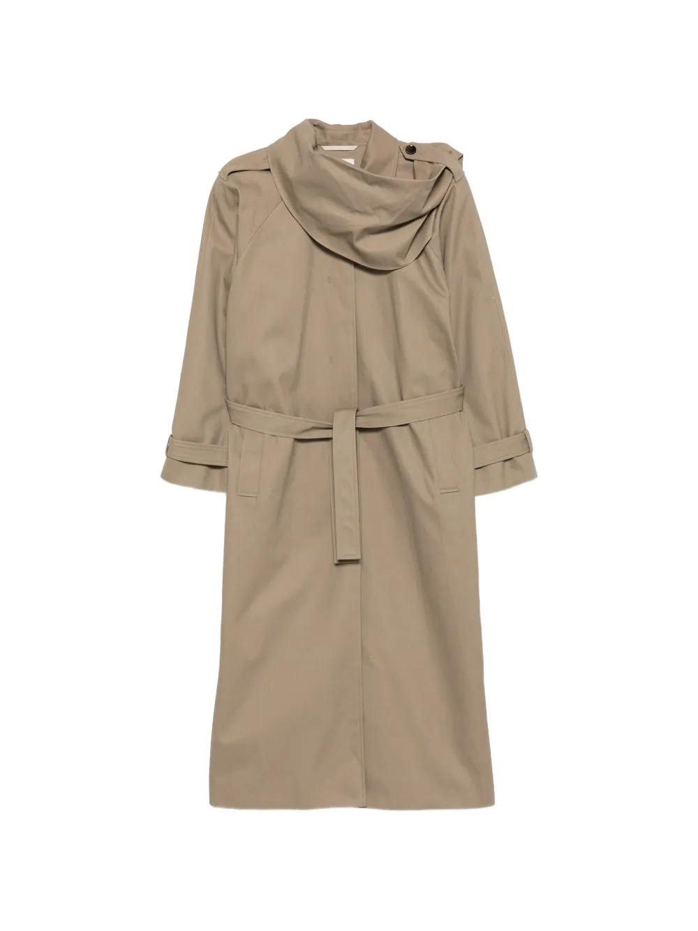 The Garment Cadence belted scarf-detail coat