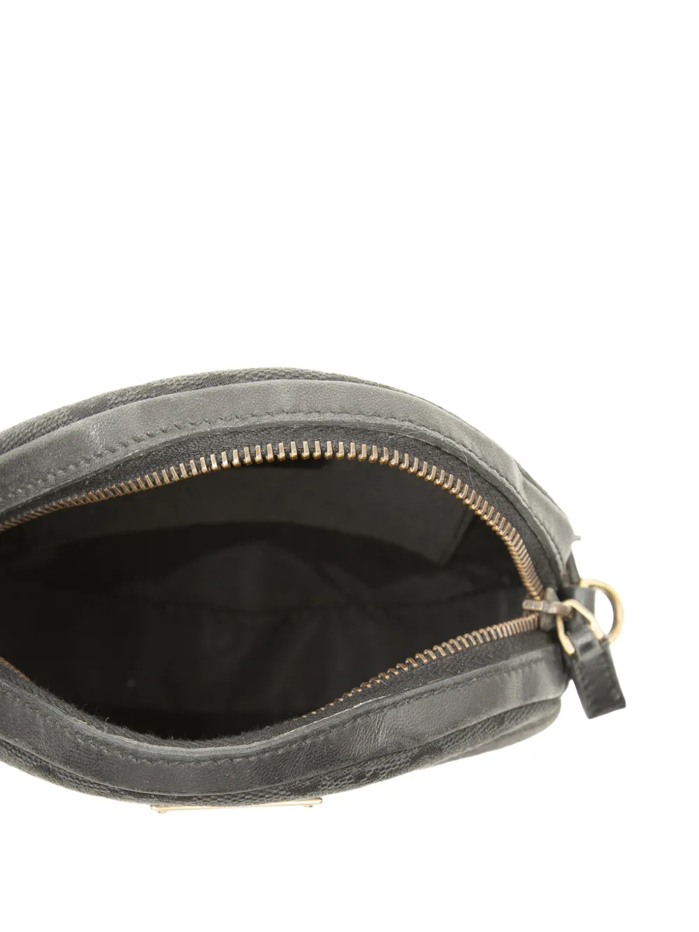 Gucci Pre-Owned 2000-2015 GG ronde canvas crossbodytas Zwart