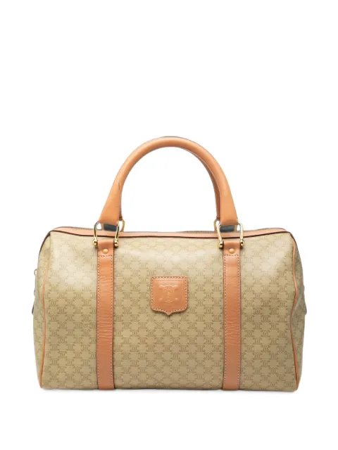 Celine Pre-Owned 2014 Macadam Coated Canvas boston bag