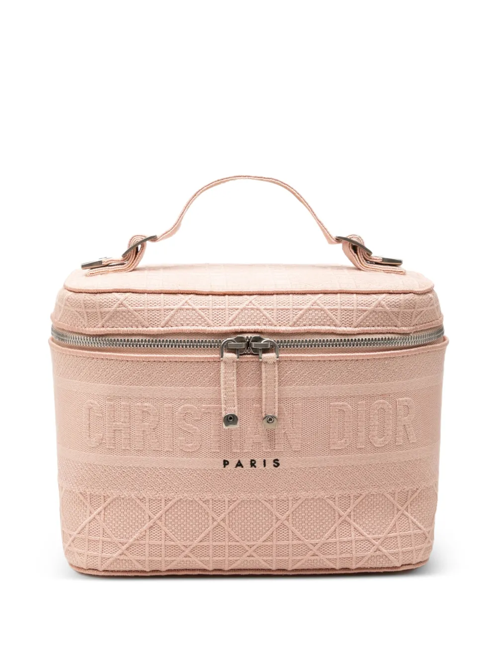 Christian Dior Pre-Owned 2020 Diortravel Canvas Cannage D Lite Case vanity bag - Rosa