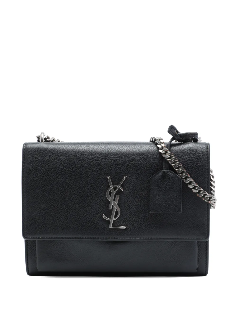Saint Laurent Pre-Owned 2017 Medium Grained Calfskin Monogram Sunset crossbody bag - Schwarz