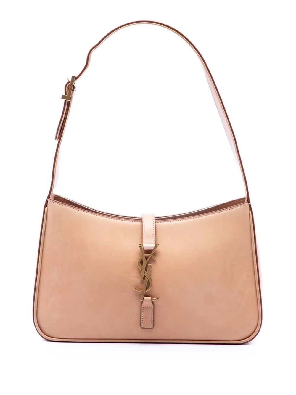 Saint Laurent Pre-Owned 2011 glatte Kalbsleder Le 5 a 7 Schultertasche - Braun