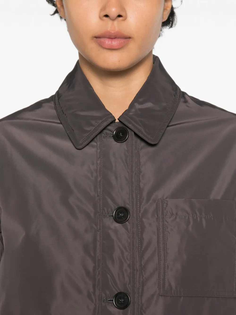 ASPESI Jack met opgestikte zak Bruin