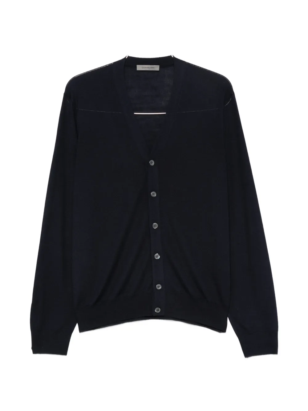 Corneliani V-neck button-up cardigan - Blu