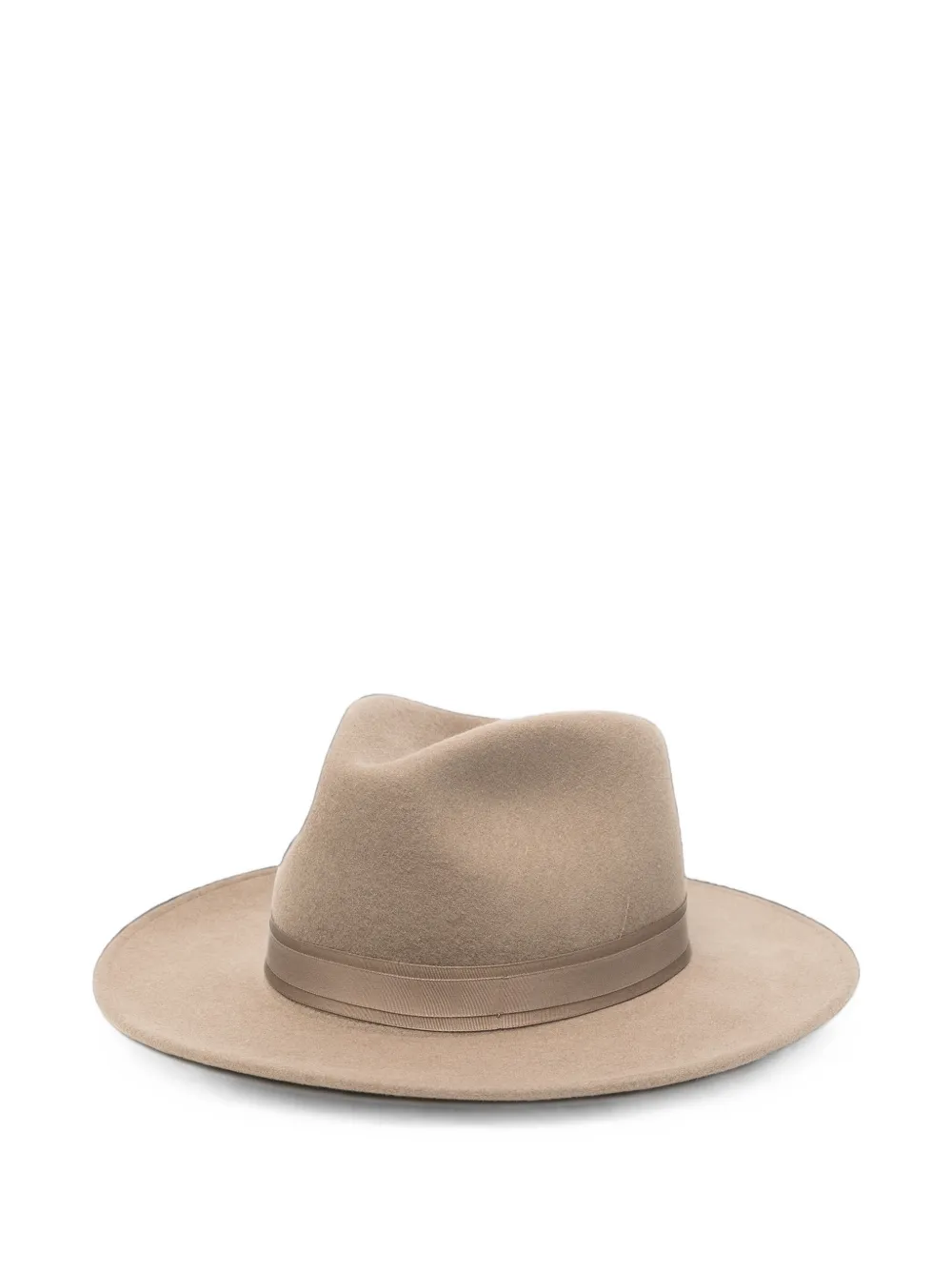Max Mara grosgrain-trim felt hat - Toni neutri