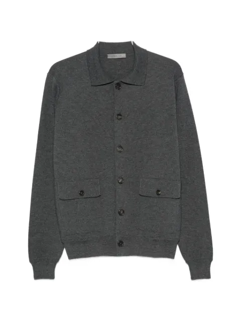 Corneliani button-down flap-pocket sweater