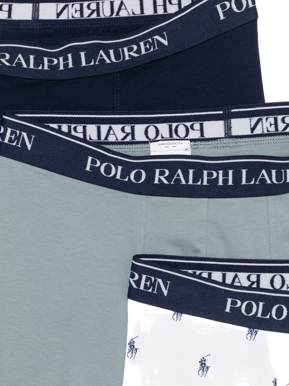 Polo Ralph Lauren Drie boxershorts met logoband Blauw