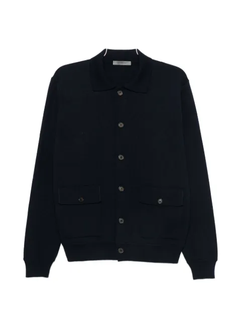 Corneliani button-up flap-pocket cardigan