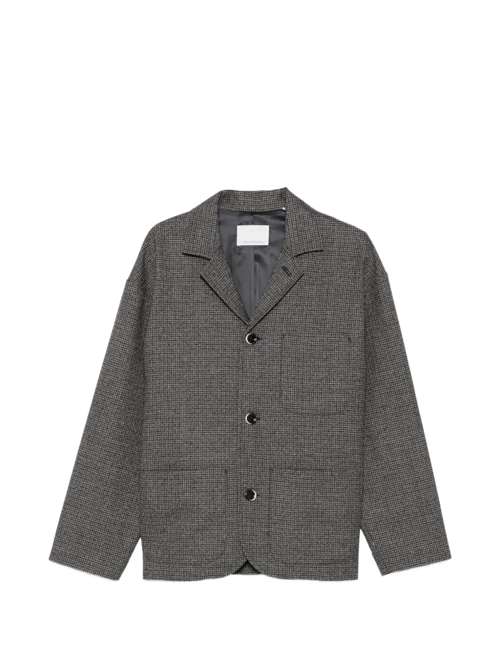 Nine In The Morning houndstooth-pattern notch-lapels jacket - Blu
