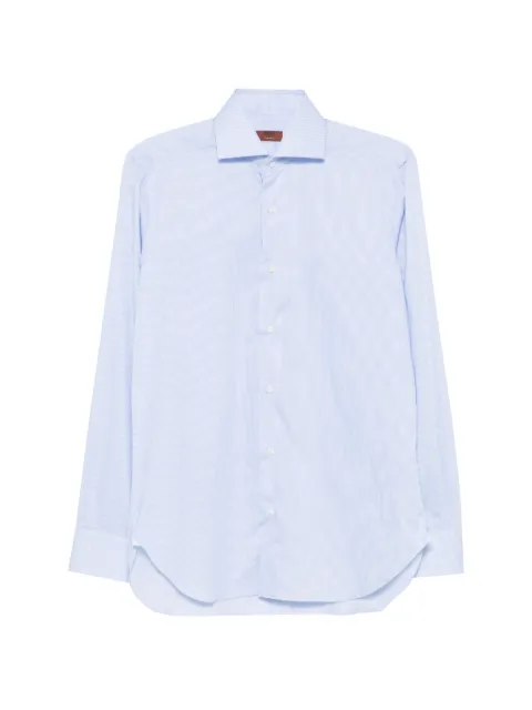 Barba vertical-stripe long-sleeve shirt