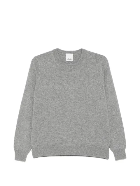 Allude ribbed-trim sweater